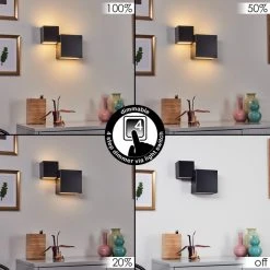 Hofstein Sumina Wandleuchte LED Schwarz, 1-flammig 19 Hofstein Sumina Wandleuchte LED Schwarz, 1-flammig -Wandleuchten Verkauf sumina wandleuchte h3416037 9