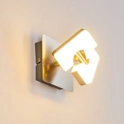 Hofstein Sumoas Wandleuchte LED Nickel-Matt, 1-flammig 38 Hofstein Sumoas Wandleuchte LED Nickel-Matt, 1-flammig -Wandleuchten Verkauf sumoas wandleuchte h3010006 do5 15