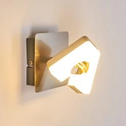 Hofstein Sumoas Wandleuchte LED Nickel-Matt, 1-flammig 39 Hofstein Sumoas Wandleuchte LED Nickel-Matt, 1-flammig -Wandleuchten Verkauf sumoas wandleuchte h3010006 do5 16