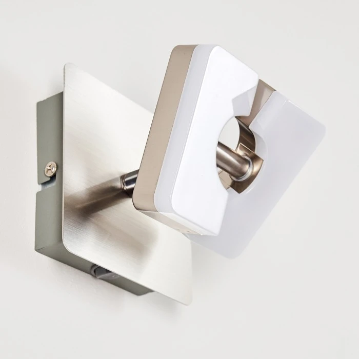 Hofstein Sumoas Wandleuchte LED Nickel-Matt, 1-flammig 20 Hofstein Sumoas Wandleuchte LED Nickel-Matt, 1-flammig – Bild 20