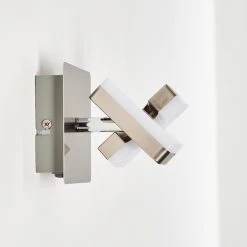 Hofstein Sumoas Wandleuchte LED Nickel-Matt, 1-flammig 43 Hofstein Sumoas Wandleuchte LED Nickel-Matt, 1-flammig -Wandleuchten Verkauf sumoas wandleuchte h3010006 do5 20