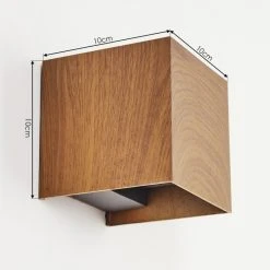 Hofstein Tamarin Wandleuchte LED Anthrazit, Braun, Holzoptik, 1-flammig -Wandleuchten Verkauf tamarin wandleuchte h3581520 3