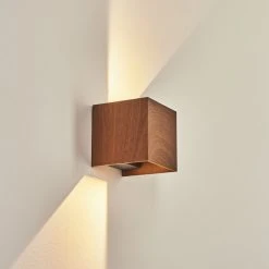 Hofstein Tamarin Wandleuchte LED Anthrazit, Braun, Holzoptik, 1-flammig -Wandleuchten Verkauf tamarin wandleuchte h3581520 9