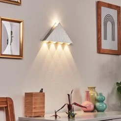 Hofstein Tapurai Wandleuchte LED Silber, 1-flammig