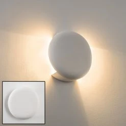 Hofstein Teverina Wandleuchte Weiß, 1-flammig