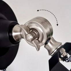 Hofstein Tilton Wandleuchte Nickel-Matt, Schwarz, 1-flammig -Wandleuchten Verkauf tilton wandleuchte h3315446 2