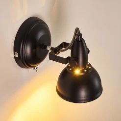 Hofstein Tina Wandleuchte Schwarz, 1-flammig -Wandleuchten Verkauf tina wandleuchte h3013069 do4 12