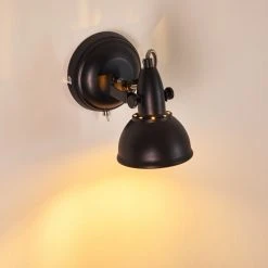 Hofstein Tina Wandleuchte Schwarz, 1-flammig -Wandleuchten Verkauf tina wandleuchte h3013069 do4 3