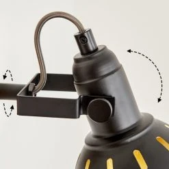 Hofstein Tina Wandleuchte Chrom, Schwarz, Holz dunkel, 1-flammig -Wandleuchten Verkauf tina wandleuchte h3581056 5