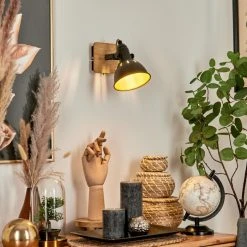 Hofstein Tina Wandleuchte Chrom, Schwarz, Naturfarben, 1-flammig 16 Hofstein Tina Wandleuchte Chrom, Schwarz, Naturfarben, 1-flammig -Wandleuchten Verkauf tina wandleuchte h3581094 6