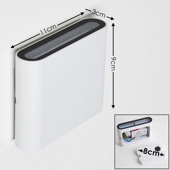 Hofstein Tinglev Wandleuchte LED Weiß, 2-flammig 2 Hofstein Tinglev Wandleuchte LED Weiß, 2-flammig - Image 2