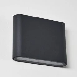 Hofstein Tinglev Wandleuchte LED Anthrazit, 2-flammig -Wandleuchten Verkauf tinglev wandleuchte h3304198 do1 12