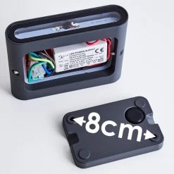 Hofstein Tinglev Wandleuchte LED Anthrazit, 2-flammig -Wandleuchten Verkauf tinglev wandleuchte h3304198 do1 14