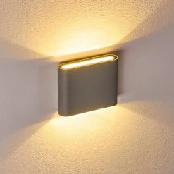 Hofstein Tinglev Wandleuchte LED Grau, 2-flammig -Wandleuchten Verkauf tinglev wandleuchte h3304211 do1 7
