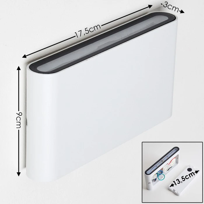 Hofstein Tinglev Wandleuchte LED Weiß, 2-flammig 2 Hofstein Tinglev Wandleuchte LED Weiß, 2-flammig - Image 2