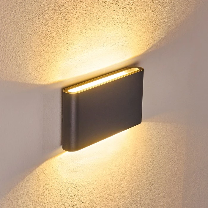 Hofstein Tinglev Wandleuchte LED Anthrazit, 2-flammig 4 Hofstein Tinglev Wandleuchte LED Anthrazit, 2-flammig - Image 4
