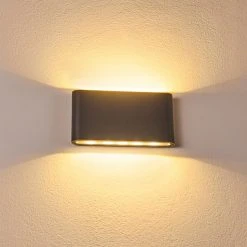 Hofstein Tinglev Wandleuchte LED Anthrazit, 2-flammig 21 Hofstein Tinglev Wandleuchte LED Anthrazit, 2-flammig -Wandleuchten Verkauf tinglev wandleuchte h3304259 do1 6