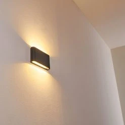 Hofstein Tinglev Wandleuchte LED Anthrazit, 2-flammig 24 Hofstein Tinglev Wandleuchte LED Anthrazit, 2-flammig -Wandleuchten Verkauf tinglev wandleuchte h3304259 do1 9