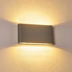 Hofstein Tinglev Wandleuchte LED Grau, 2-flammig 17 Hofstein Tinglev Wandleuchte LED Grau, 2-flammig -Wandleuchten Verkauf tinglev wandleuchte h3304273 do1 2