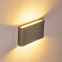 Hofstein Tinglev Wandleuchte LED Grau, 2-flammig 18 Hofstein Tinglev Wandleuchte LED Grau, 2-flammig -Wandleuchten Verkauf tinglev wandleuchte h3304273 do1 3