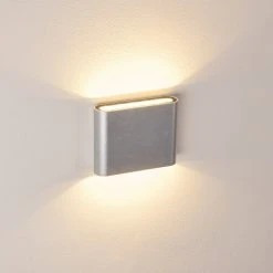Hofstein Tinglev Wandleuchte LED Silber, 2-flammig -Wandleuchten Verkauf tinglev wandleuchte h3370889 3