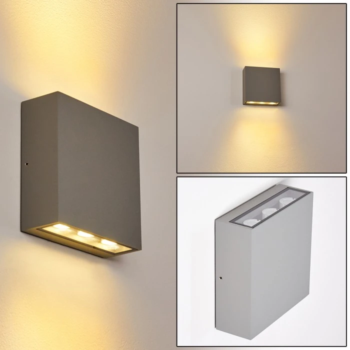 Hofstein Tinglev Wandleuchte LED Grau, 1-flammig 1 Hofstein Tinglev Wandleuchte LED Grau, 1-flammig