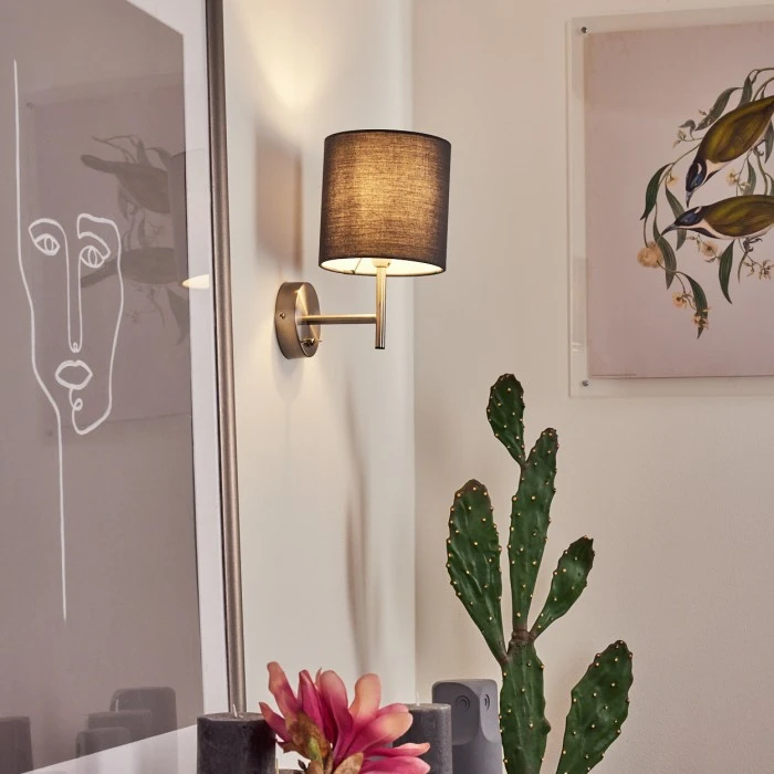 Hofstein Tise Wandleuchte Nickel-Matt, 1-flammig 11 Hofstein Tise Wandleuchte Nickel-Matt, 1-flammig - Image 11