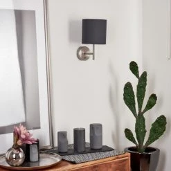 Hofstein Tise Wandleuchte Nickel-Matt, 1-flammig 23 Hofstein Tise Wandleuchte Nickel-Matt, 1-flammig -Wandleuchten Verkauf tise wandleuchte h3575840 11