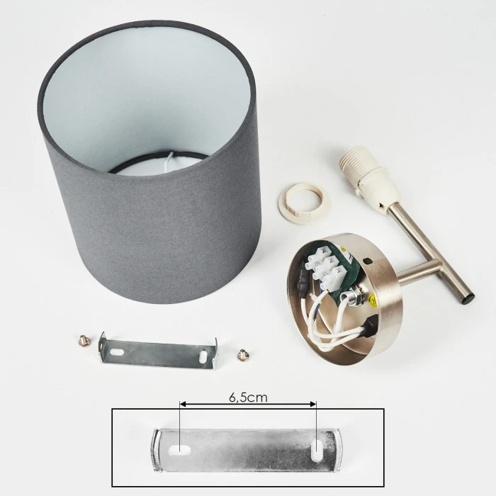 Hofstein Tise Wandleuchte Nickel-Matt, 1-flammig 5 Hofstein Tise Wandleuchte Nickel-Matt, 1-flammig - Image 5