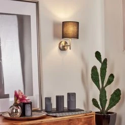 Hofstein Tise Wandleuchte Nickel-Matt, 1-flammig 20 Hofstein Tise Wandleuchte Nickel-Matt, 1-flammig -Wandleuchten Verkauf tise wandleuchte h3575840 8