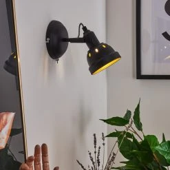 Hofstein Tita Wandleuchte Chrom, Schwarz, 1-flammig 24 Hofstein Tita Wandleuchte Chrom, Schwarz, 1-flammig -Wandleuchten Verkauf tita wandleuchte h3017487 10