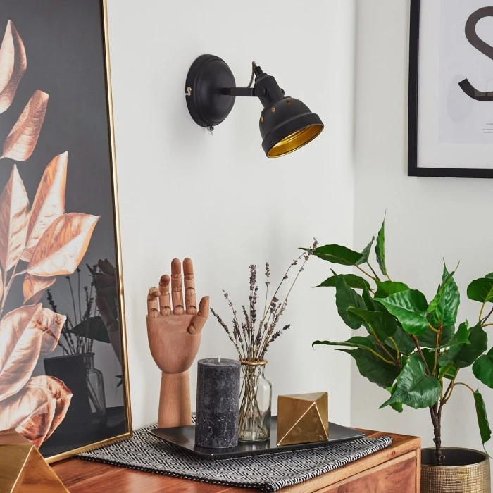 Hofstein Tita Wandleuchte Chrom, Schwarz, 1-flammig 14 Hofstein Tita Wandleuchte Chrom, Schwarz, 1-flammig - Image 14