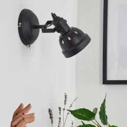 Hofstein Tita Wandleuchte Chrom, Schwarz, 1-flammig -Wandleuchten Verkauf tita wandleuchte h3017524 11