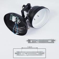 Hofstein Tita Wandleuchte Chrom, Schwarz, 1-flammig -Wandleuchten Verkauf tita wandleuchte h3017524 4