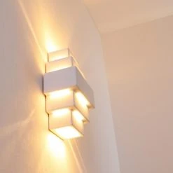 Hofstein Tokio Wandleuchte Weiß, 1-flammig -Wandleuchten Verkauf tokio wandleuchte h21 11