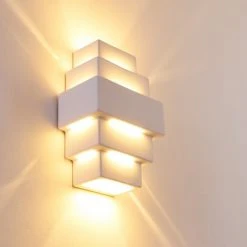 Hofstein Tokio Wandleuchte Weiß, 1-flammig -Wandleuchten Verkauf tokio wandleuchte h21 8