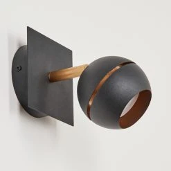 Hofstein Tome Wandleuchte LED Messing, Schwarz, 1-flammig -Wandleuchten Verkauf tome wandleuchte h3609798 7