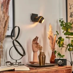 Hofstein Tome Wandleuchte LED Messing, Schwarz, 1-flammig -Wandleuchten Verkauf tome wandleuchte h3609798 8