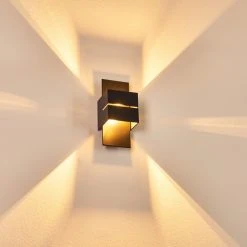 Hofstein Tora Wandleuchte Schwarz, 1-flammig -Wandleuchten Verkauf tora wandleuchte h3013243 do4 11