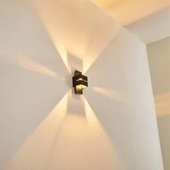 Hofstein Tora Wandleuchte Schwarz, 1-flammig -Wandleuchten Verkauf tora wandleuchte h3013243 do4 9