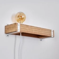 Hofstein Torrevieja Wandleuchte Weiß, Holz hell, 1-flammig -Wandleuchten Verkauf torrevieja wandleuchte h3369142 15