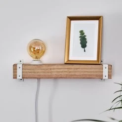 Hofstein Torrevieja Wandleuchte Weiß, Holz hell, 1-flammig -Wandleuchten Verkauf torrevieja wandleuchte h3369142 4