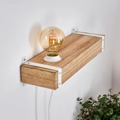 Hofstein Torrevieja Wandleuchte Weiß, Holz hell, 1-flammig -Wandleuchten Verkauf torrevieja wandleuchte h3369142 8