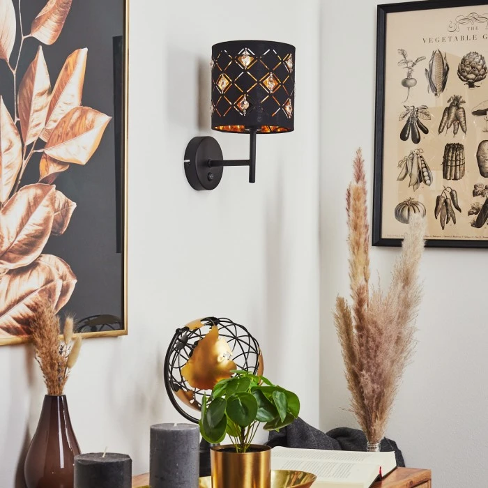 Hofstein Trasancos Wandleuchte Schwarz, 1-flammig 2 Hofstein Trasancos Wandleuchte Schwarz, 1-flammig - Image 2