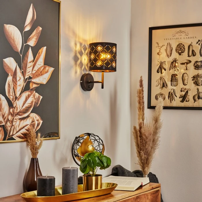 Hofstein Trasancos Wandleuchte Schwarz, 1-flammig 11 Hofstein Trasancos Wandleuchte Schwarz, 1-flammig - Image 11