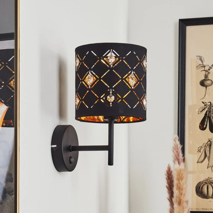 Hofstein Trasancos Wandleuchte Schwarz, 1-flammig 12 Hofstein Trasancos Wandleuchte Schwarz, 1-flammig - Image 12