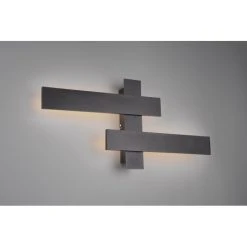 Trio Leuchten Belfast Wandleuchte LED Schwarz, 2-flammig