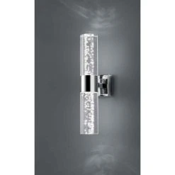 Trio Leuchten BOLSA Wandleuchte LED Chrom, 2-flammig