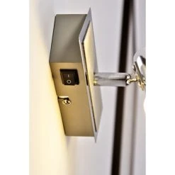 Trio Leuchten CLAPTON Wandleuchte LED Chrom, Aluminium, Edelstahl, 1-flammig -Wandleuchten Verkauf trio leuchten clapton wandleuchte 821470105 do1 5