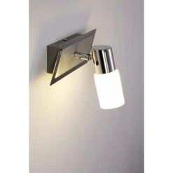 Trio Leuchten CLAPTON Wandleuchte LED Chrom, Aluminium, Edelstahl, 1-flammig -Wandleuchten Verkauf trio leuchten clapton wandleuchte 821470105 do1 6